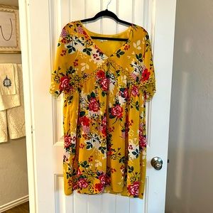 Mustard floral Umgee dress
